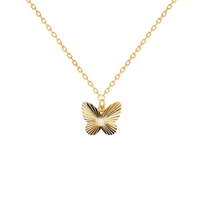 Gold Butterfly Charm Bracelet