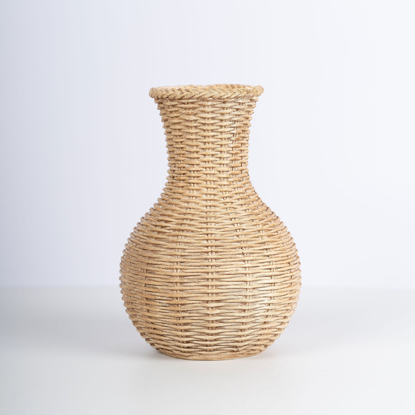 Basketweave Bud Vases, Natural
