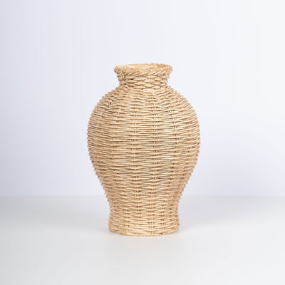 Basketweave Bud Vases, Natural