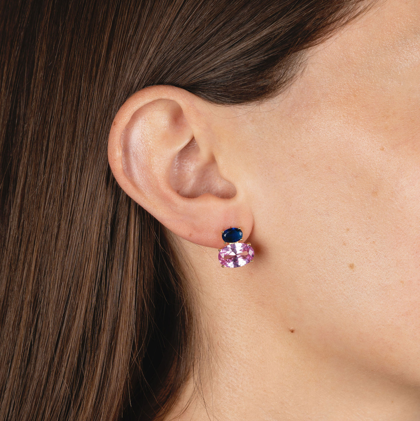 Alice Double Stone Earrings | 3 Colors