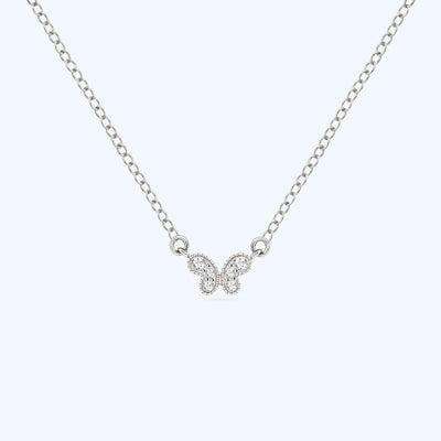 Allison Mini Butterfly CZ Necklace