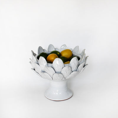 artichoke white ceramic  bowl