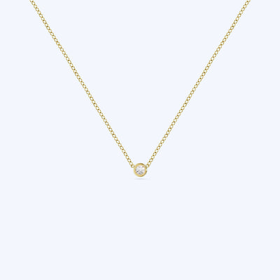 Bezel-Set Mini CZ Necklace