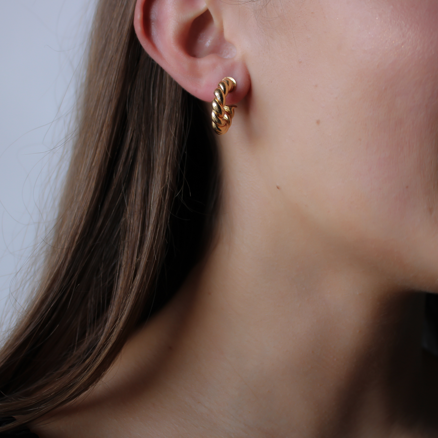 waterproof gold hoop earrings