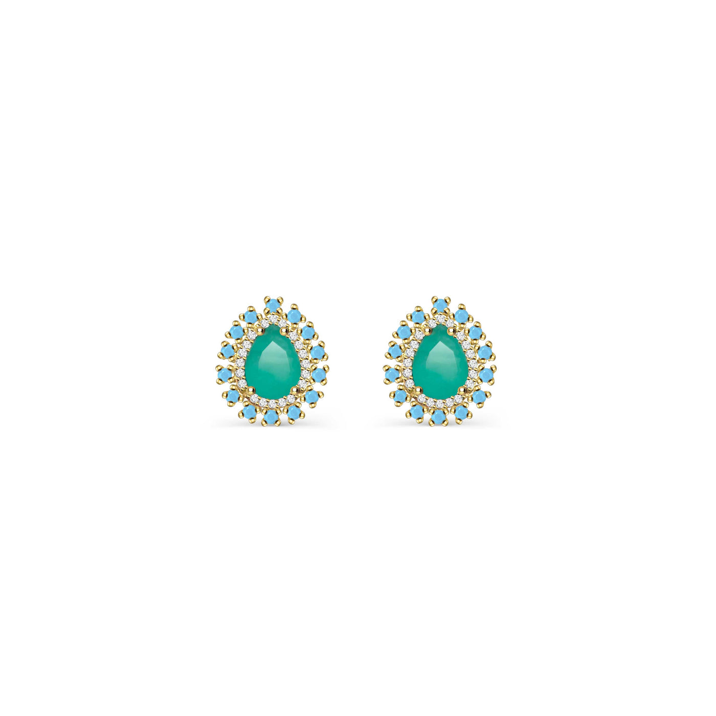 Marissa Turquoise and Green Earrings