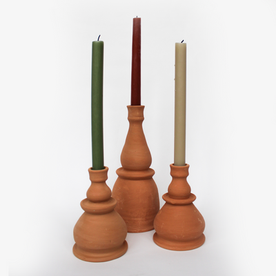 terracotta candle holders 