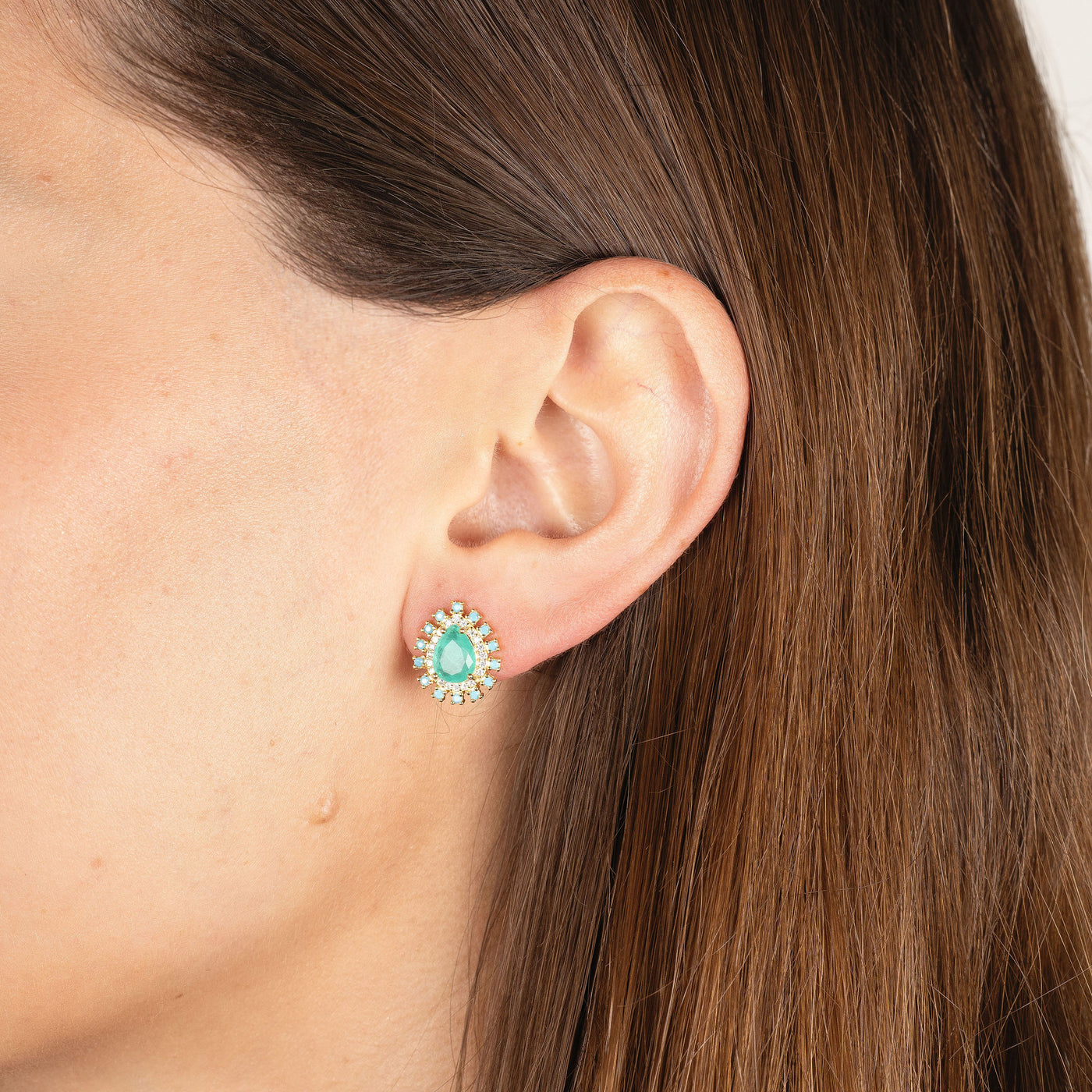 Marissa Turquoise and Green Earrings