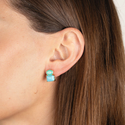 Serena Turquoise and Aqua Green Earrings